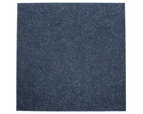 Blauer Teppich mit gerippter Textur