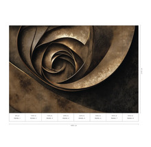 Fototapete mit abstraktem, spiralförmigem Muster