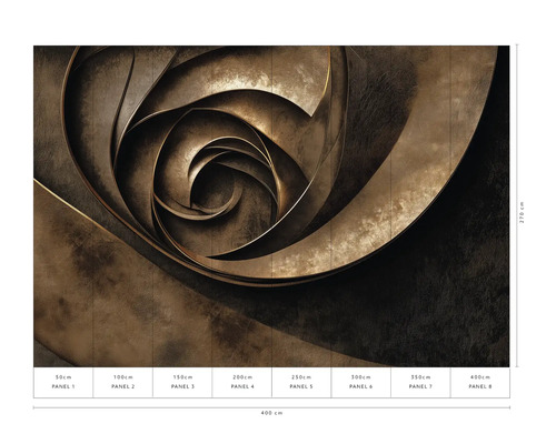 Fototapete mit abstraktem, spiralförmigem Muster