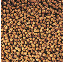 Nahaufnahme von Fischfuttergranulat