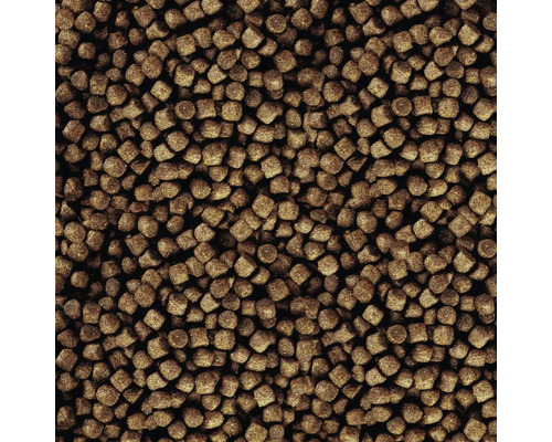 Nahaufnahme von Fischfutterpellets