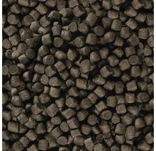 Nahaufnahme von Fischfutterpellets