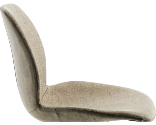 Detailansicht eines Stuhls mit Stoffbezug