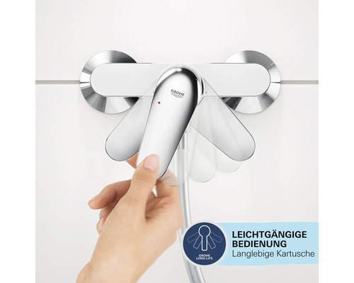 Grohe Einhebelmischer mit leichtgängiger Bedienung und langlebiger Kartusche