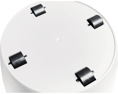 Unterseite eines Behälters mit Rollen