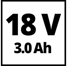 18 Volt 3.0 Amperestunden Akkuleistung