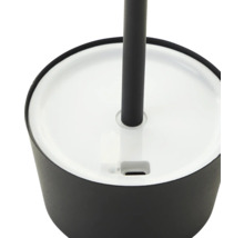 Detailaufnahme einer WC-Garnitur mit Bürste