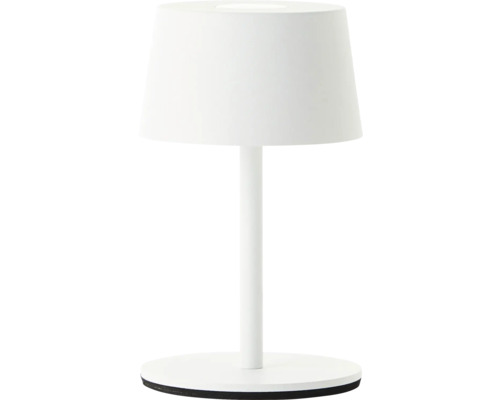 Weiße Tischleuchte mit Lampenschirm