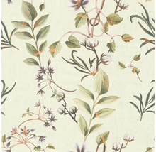 Tapete mit Blumen- und Pflanzenmuster