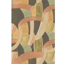 Abstraktes Wandtapetenmuster mit überlappenden geometrischen Formen