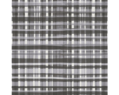 Grau kariertes Stoffmuster als Meterware für Heimtextilien.