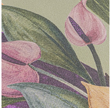 Nahaufnahme einer Tapete mit Blumenmuster