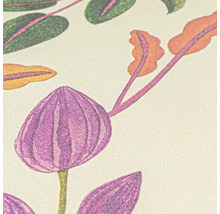 Nahaufnahme einer Tapete mit Pflanzenmuster