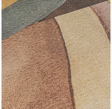 Nahaufnahme einer Textiltapete mit geometrischem Muster