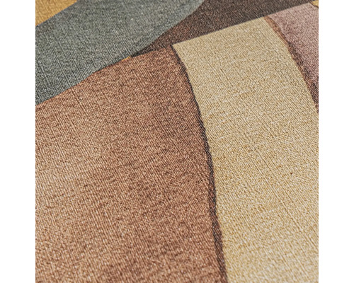 Nahaufnahme einer Textiltapete mit geometrischem Muster