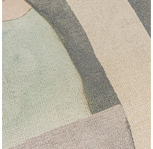 Nahaufnahme einer strukturierten Tapete mit geometrischen Formen