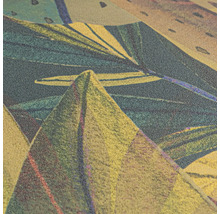 Nahaufnahme einer strukturierten Oberfläche mit abstraktem Blattmuster