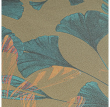 Nahaufnahme einer Tapete mit Ginkgo-Blatt-Muster