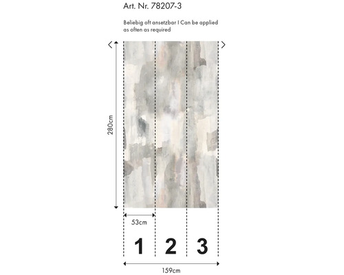 Abmessungen der Fototapete