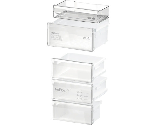 Verschiedene transparente Kühlschrank Schubladen für die Lagerung von Lebensmitteln