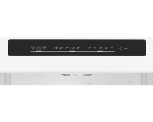 Bedienfeld eines Kühlschranks zur Temperaturregelung