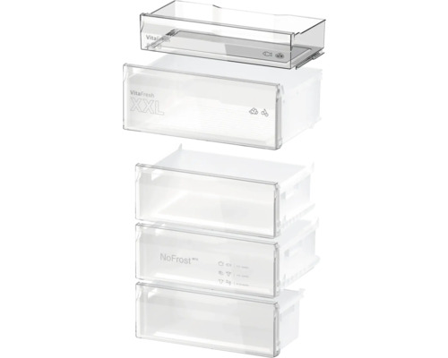 Kühlschrankfächer mit VitaFresh und NoFrost Funktion