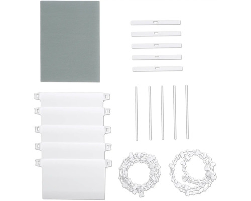 Faltrollo mit Zubehör zur Montage