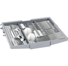 Besteckkorb für Geschirrspüler mit Besteck und Tassen