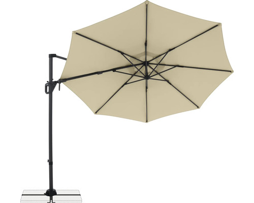 Freiarm-Sonnenschirm mit Ständerkreuz für den Garten oder die Terrasse