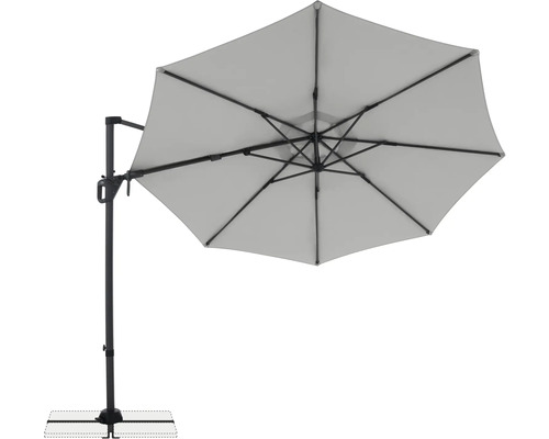 Freiarm-Sonnenschirm mit Fuß