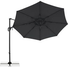 Freiarmschirm mit Standfußkreuz für den Außenbereich
