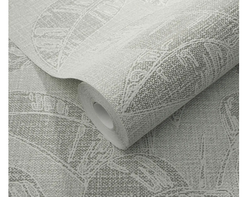Tapetenrolle mit Blattmuster.