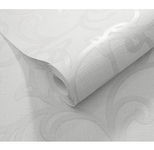 Rolle weiße Vinyltapete mit Ornamentmuster