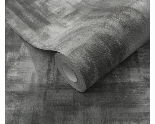 Rolle grauer Tapete mit abstraktem Muster