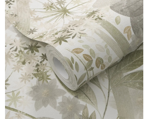 Tapetenrolle mit Pflanzenmuster