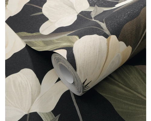 Tapetenrolle mit Blumenmuster