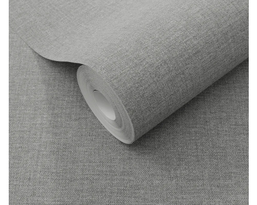 Rolle graue Tapete mit Textilmuster