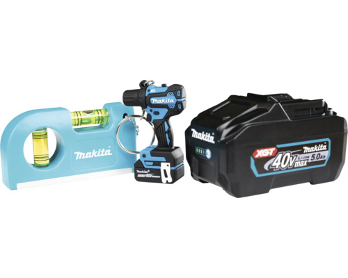 Makita Wasserwaage, Schrauber Schlüsselanhänger und Akku