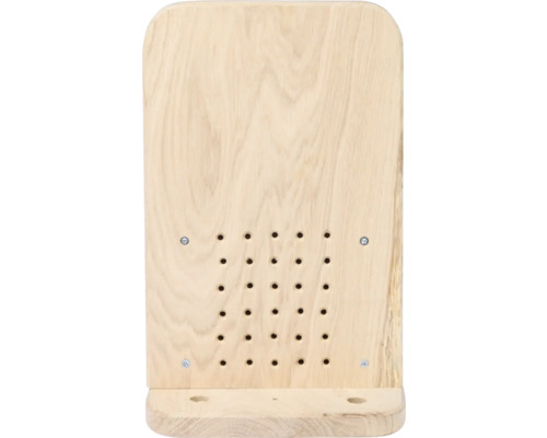 Holzmöbelrückwand mit Bohrlöchern