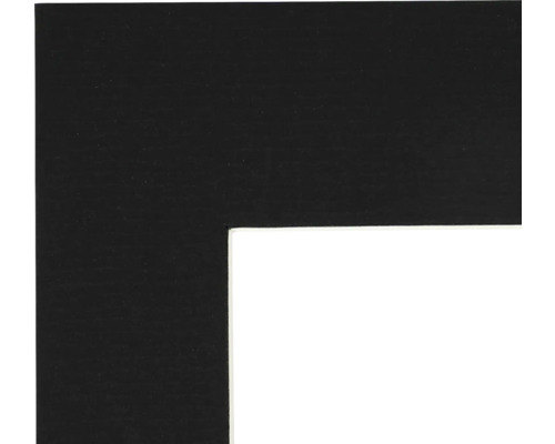 Ausschnitt eines schwarzen Bilderrahmens