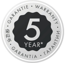 Fünf Jahre Garantie Siegel