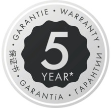 5 Jahre Garantie