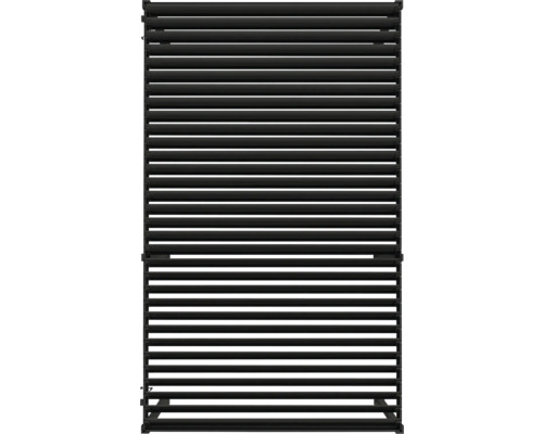 Sichtschutz aus horizontalen Lamellen
