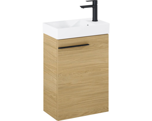 Waschtischunterschrank mit Waschbecken und Armatur