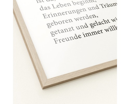 Gerahmtes Poster mit Text