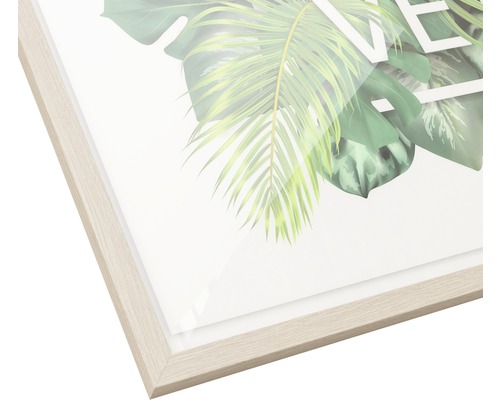 Dekoratives Bild mit Rahmen und Pflanzenmotiv