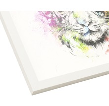 Gerahmtes Bild Colourful Tiger 33x33 cm