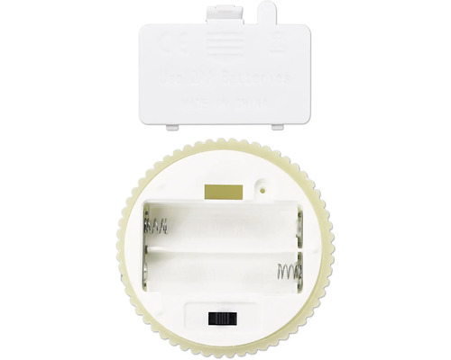 Batteriefach einer LED-Kerze