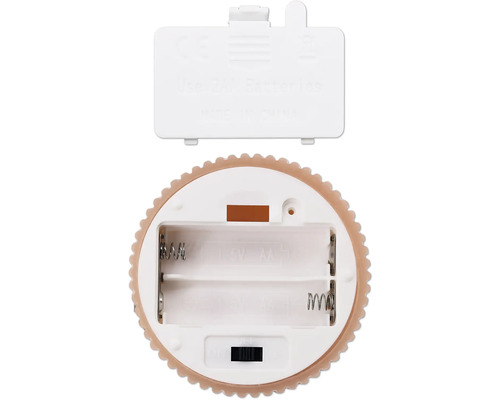 Batteriefach einer LED-Kerze