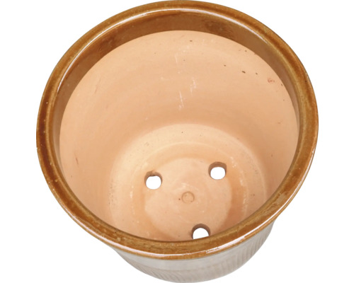 Blumentopf aus Terrakotta mit Drainagelöchern